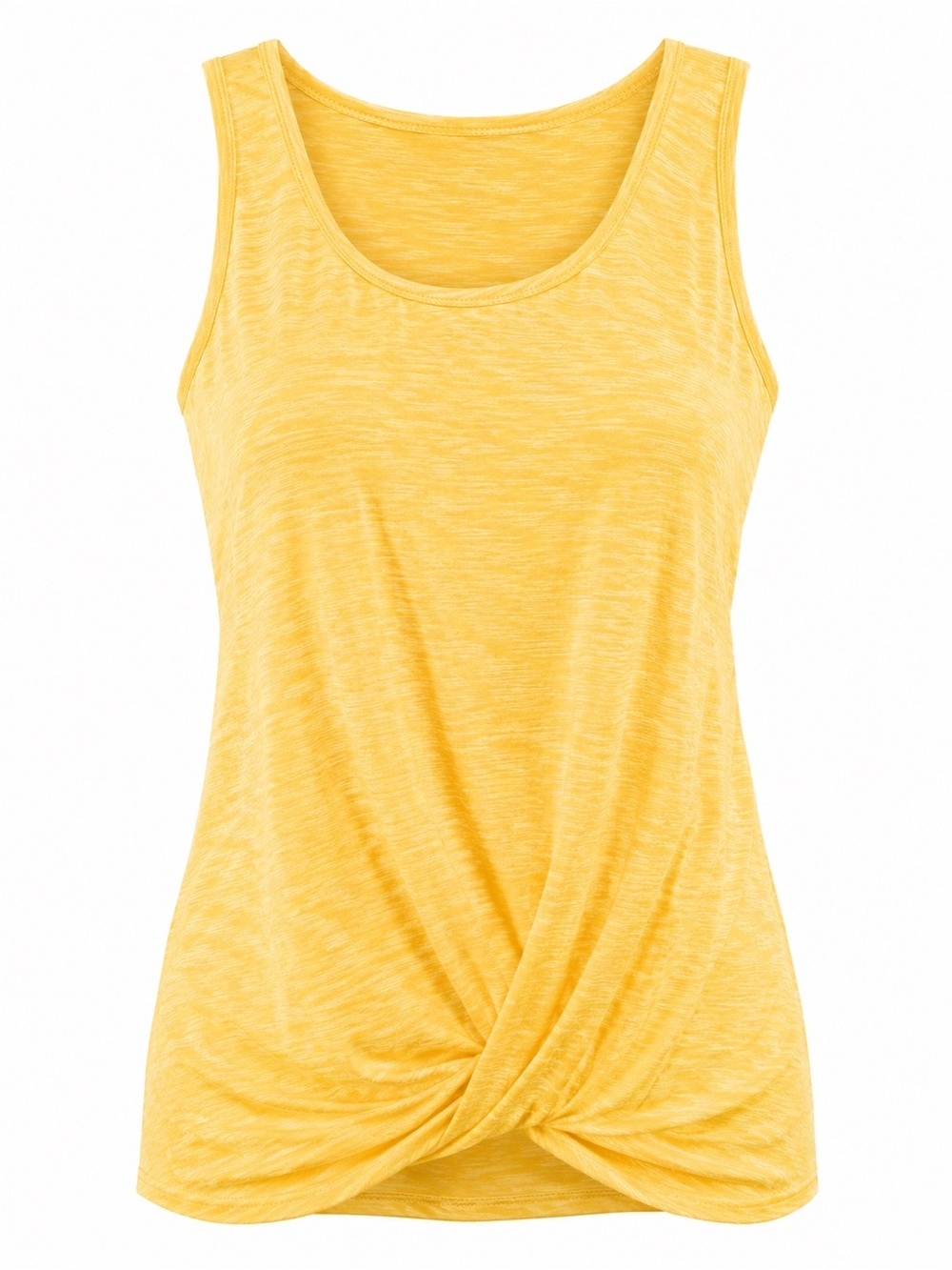 Apt 9 NWOT yellow tie front tank
